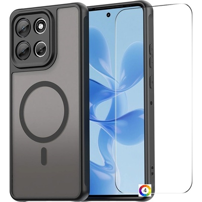 Motorola ENKAY HAT PRINCE Магнитен калъф с Протектор за Motorola Moto G86 5G / G86 Power 5G / G100 Pro 5G | 9H Стъкло| Матов | MagSafe