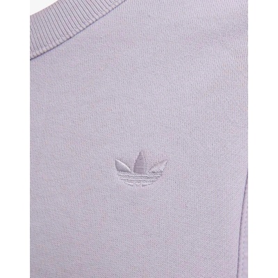 Adidas Originals Embroidered Logo Crew Neck Sweatshirt Purple