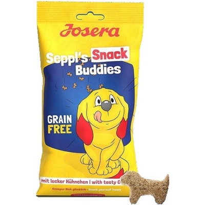 Josera Seppl´s Snack Buddies s kuřetem bramborem a hráškem doplňkové krmivo pro psy 150 g