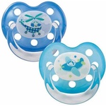 Baby-Nova Силиконова залъгалка Baby Nova - Самолети, 2 броя (28220) - baby