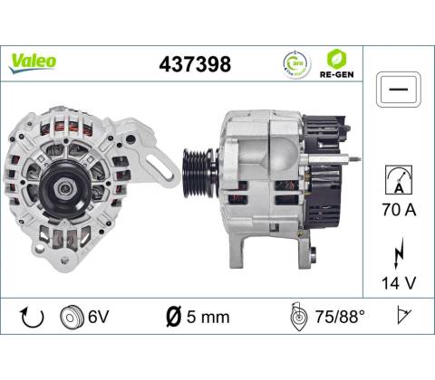 Alternátor VALEO 437398