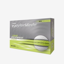 TaylorMade Tour Response Stripe neon bílé 12 ks