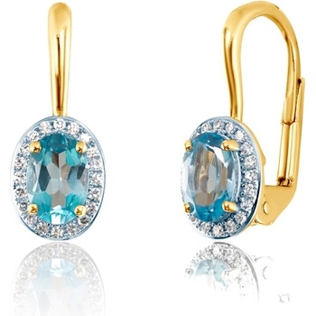 SAVICKI Обеци Savicki: злато, диаманти, топази