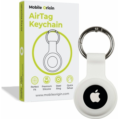 Mobile Origin AirTag klíčenka Bílá FRL-ATKC-WHT