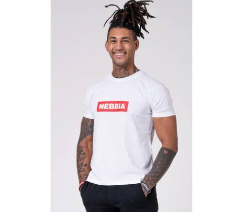 Nebbia tričko pánske Basic 593 white