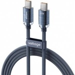 Voltage USB-C / USB-C Voltage PureCrystal 100W PD 100cm cable blue