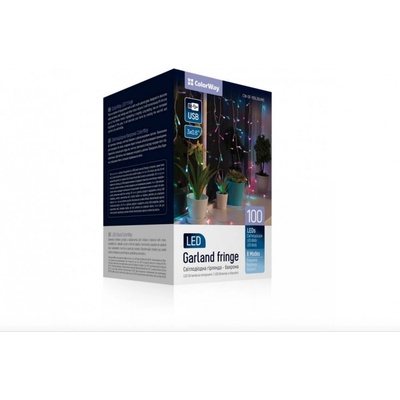 COLORWAY LED girlanda/ IP20 100 LED délka 3m x 0,6m více barevný/ napájení USB CW-GF-100L36UMC