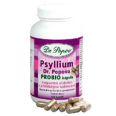 DR.POPOV Psyllium PROBIO 120 kapslí
