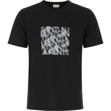 SAINT LAURENT Graphic Black tričko černá