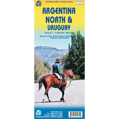 Argentina North 1:2,2m & Uruguay 1:800t mapa ITMB