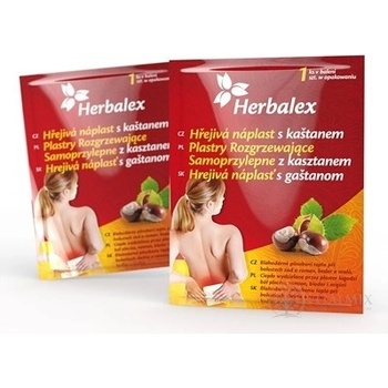 Herbalex Hřejivá náplast s kaštanem 1 ks