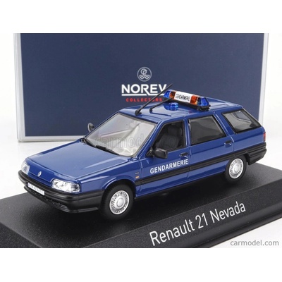 Norev Renault R21 Nevada Sw Station Wagon Gendarmerie 1994 Blue 1:43