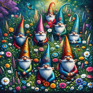 Alipson Puzzle - Puzzle Garden Gnomes in Spring - 1 000 piese