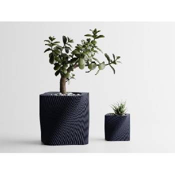 Кашпа Corba макси тъмносин мат