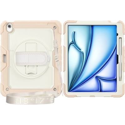 Protemio 81755 SOLID 360 Odolný obal Apple iPad Air 13 2024 béžový-ružový