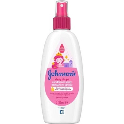Johnson's Shiny Drops Kids Conditioner Spray 200 ml спрей-балсам за бляскава и копринено мека коса