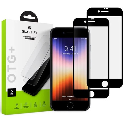 GLASTIFY otg+ 2-pack iphone 7 / 8 / se 2020 / 2022 black