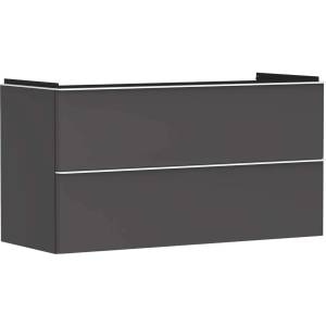 Hansgrohe Xelu Q - Шкафче за умивалник, 63x118x50 см, 2 чекмеджета, матово сиво/матово бяло 54036700 (54036700)