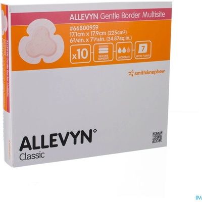SMITH and NEPHEW Allevyn Gentle Border Multisite 17,1 x 17,9 cm 10 ks