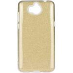 Forcell Блестящ Силиконов Калъф за Huawei Y5/Y6 2017, Forcell Shining Case, Златист (5901737848994)