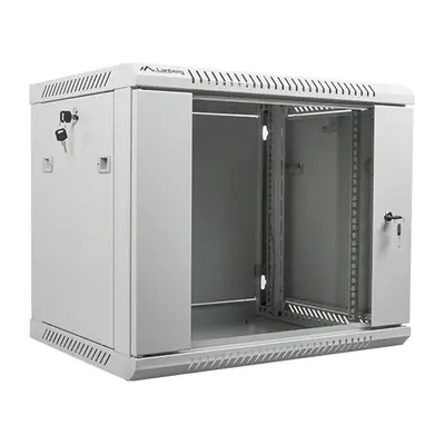 Lanberg Комуникационен шкаф, Lanberg rack cabinet 19" wall-mount 9U / 600x450 for self-assembly (flat pack), grey (WF01-6409-10S)