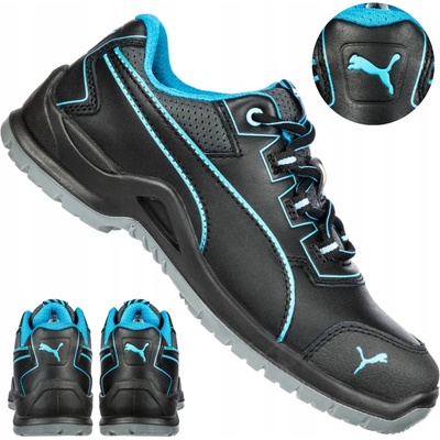 PUMA Niobe Blue Wns Low 644120 S3 bezpečnostná obuv čierna, modrá