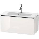 Duravit L-Cube - Шкафче за умивалник „Compact, 40x82x39 см, 1 чекмедже, лъскаво бяло LC615702222 (LC615702222)