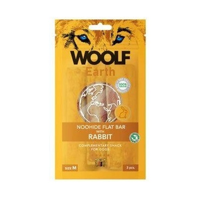 WOOLF Earth poh. NooHide M Flat Bar Rabbit 90 g