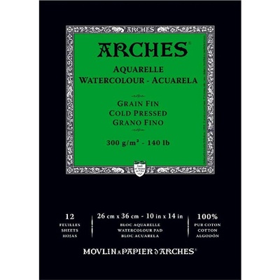 Arches Skicák v lepenej väzbe 26 x 36 cm 300g 12 listov CP