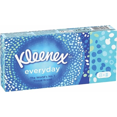 Kleenex papierové vreckovky Everyday 2-vrstvé 8x9 ks