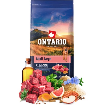 Ontario Adult Large Lamb & Brown Rice 20 kg