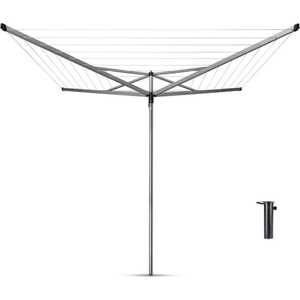 Brabantia Външен простор Brabantia Essential 90300257, 40 м, Котва за бетониране, Резистентен на корозия, Инокс (90300257)
