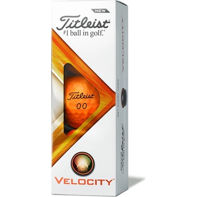 Titleist Velocity 2022 oranžové matné 3 ks
