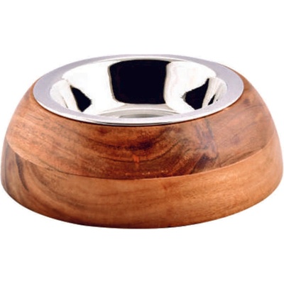 Anipro Wood - Модерна дървена купа за кучета и котки за храна и вода, 16 см, 0.7 л
