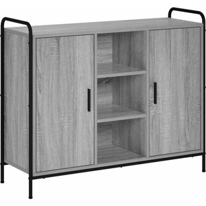 vidaXL Служебен шкаф Сив Сонома 97 x 33 x 81 см Инженерна дървесина (8013851)