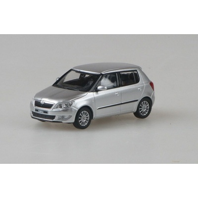 Abrex Škoda Fabia II HB facelift 2013stříbrná 143AB 023AB 1:43