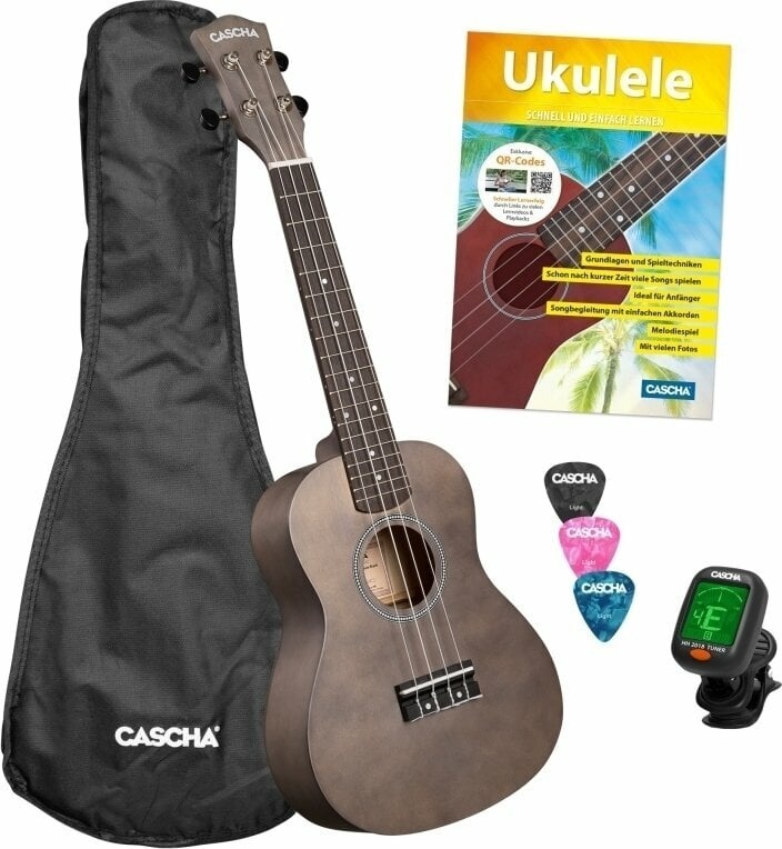 Cascha CUC101S Black Концертно укулеле (CUC101S)