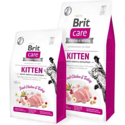 Brit Cat Grain-Free KITTEN HEALTHY GROWTH AND DEVELOPMENT със 26% прясно пилешко и зеленчуци, БЕЗ зърнени култури 7кг