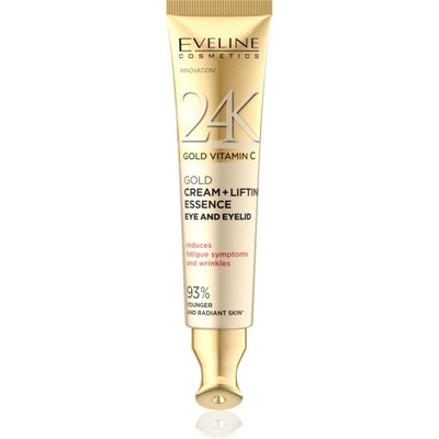Eveline Cosmetics 24k Gold & Caviar 24K Gold Vitamin C опъващ крем за околоочната област 15ml