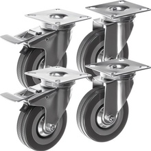 Malatec ML 22537 Sada Transportních otočných koleček 75 mm 4 ks