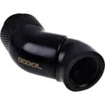 Alphacool Ъглов адаптер Alphacool Eiszapfen, 2 x 45°, G1/4 външна към G1/4 вътрешна резба, Черен мат (AC-1011179) - xtreme