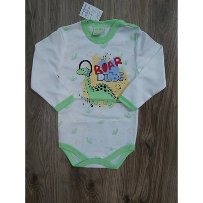 БЕЙБ ФЕШЪН ЕООД Боди с дълъг ръкав Динозавър, 74, 80, 86