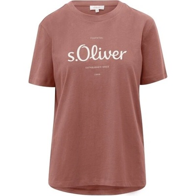 s.Oliver RL T-SHIRT hnědá