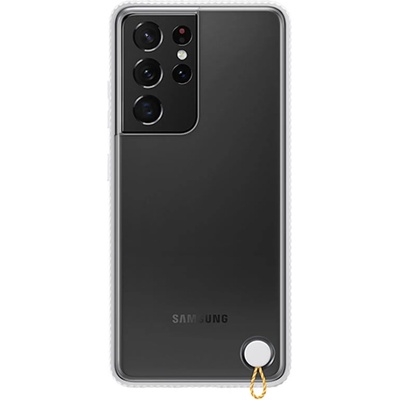 Samsung Оригинален гръб Samsung Clear Protective Kryt за Samsung Galaxy S21 Ultra - Бял EF-GG998CWE