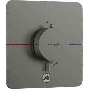 Hansgrohe ShowerSelect Comfort Q 1-функционален, матиран хром, термостатичен смесител за душ с допълнителен изход (15589340)