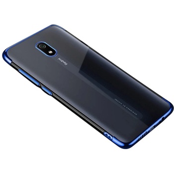 HQWear Калъф за телефон Clear Color Gel TPU Electroplating frame за Xiaomi Redmi 8A, син (KXG0013510)