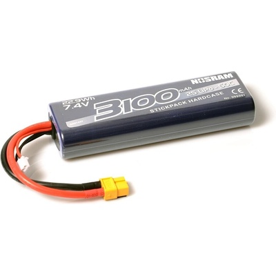 NOSRAM 50C LiPo Car Stickpack Hardcase XT60 konektor 7.4 V 3100 mAh