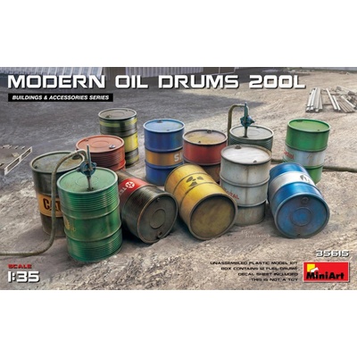 MiniArt Modern Oil Drums 200 l 12 pcs. 1:35