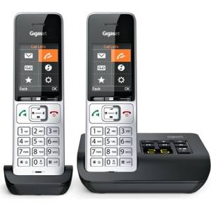 Gigaset Телефон gigaset comfort 500a duo - безжичен, dect, СРЕБЪРЕН (l36852-h3023-b101) Телефонни апарати
