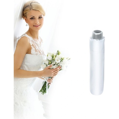 Doppler skladací mechanický dáždnik special Mini Wedding White 72263WE